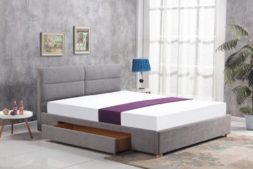 Ліжко Merida Сірий 160х200 см HALMAR