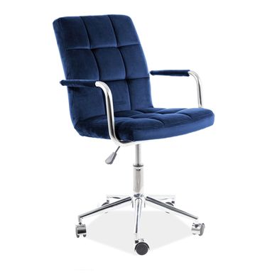 Кресло офисное Q-022 Velvet Синий SIGNAL