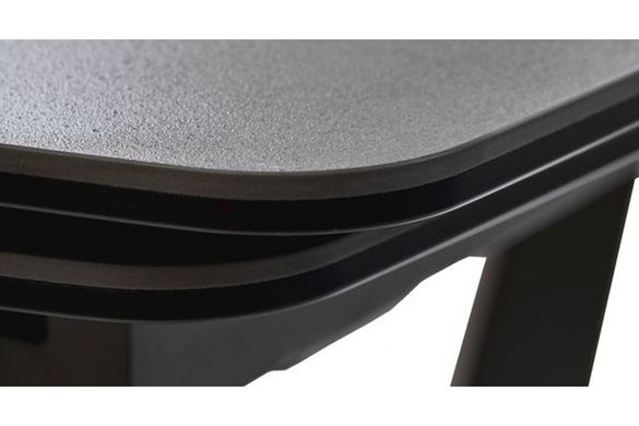 Стіл обідній ELVI BLACK MARBLE 120(180)x80 см