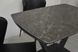 Стіл обідній ELVI BLACK MARBLE 120(180)x80 см