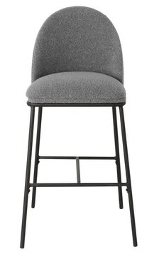 Напівбарний стілець B-150 Velvet Сірий