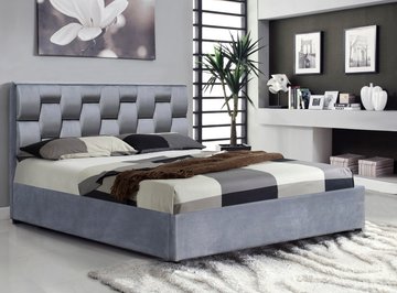 Кровать Annabel Серый 160х200 см HALMAR
