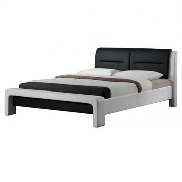 Кровать Cassandra Белый / Черный 160х200 см HALMAR