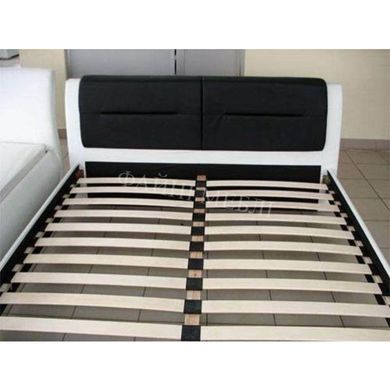 Ліжко Cassandra Білий / Чорний 160х200 см HALMAR