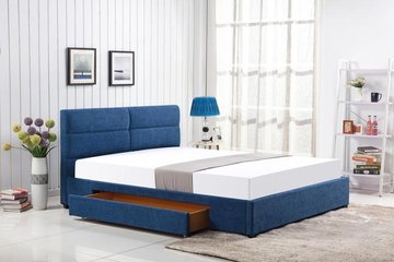 Ліжко Merida Синій 160х200 см HALMAR