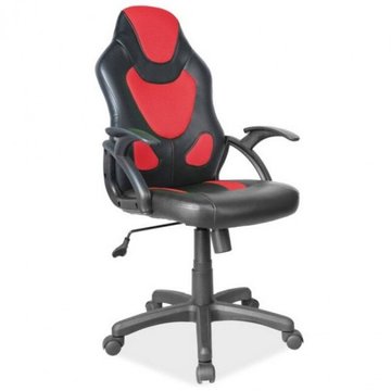 Крісло комп'ютерне Q-100 Чорний / Червоний SIGNAL