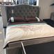 Кровать Aspen velvet Серый 160х200 см SIGNAL