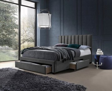 Кровать Grace Серый 160х200 см HALMAR