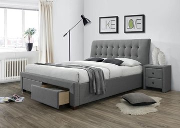 Кровать Percy Серый 160х200 см HALMAR