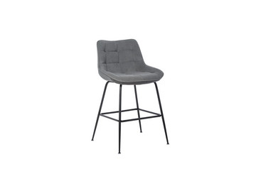 Полубарный стул B-140-1 Velvet Серый