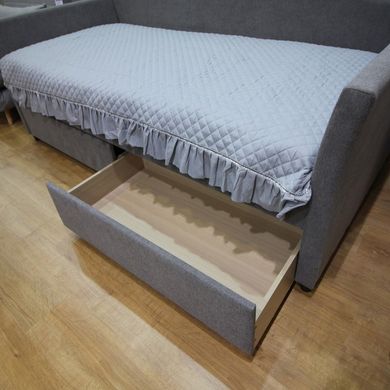 Ліжко Lanta Сірий 90х200 см SIGNAL