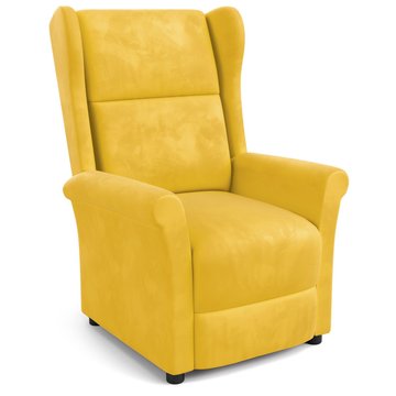 Кресло Agustin 2 Velvet Желтый HALMAR