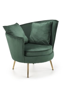 Кресло Almond Velvet Зеленый HALMAR