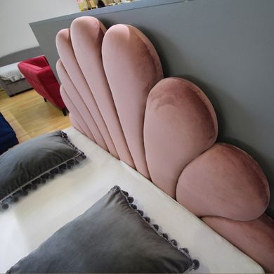 Ліжко Santana Velvet Рожевий 160х200 см SIGNAL