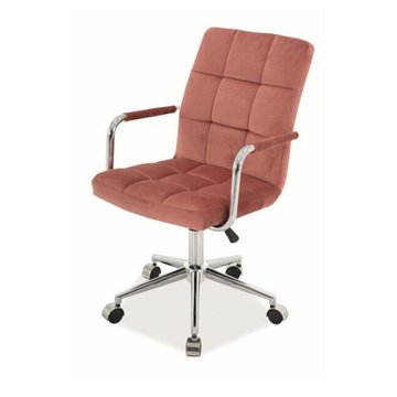 Кресло офисное Q-022 Velvet Розовый SIGNAL