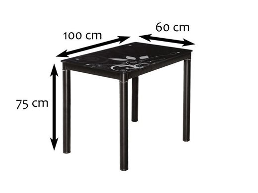 Стол Damar Черный 100х60 см SIGNAL