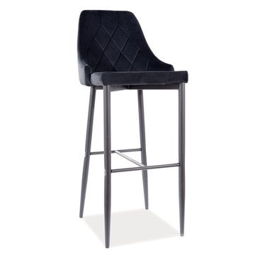 Барный стул Trix B H-1 Velvet Черный SIGNAL