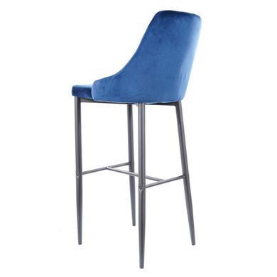 Барний стілець Trix B H-1 Velvet Синій SIGNAL