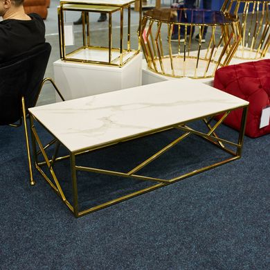 Журнальний столик Escada A ІІ Золотий 120х60 см SIGNAL