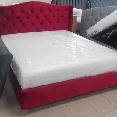 Ліжко Aspen velvet Бордовий 160х200 см SIGNAL