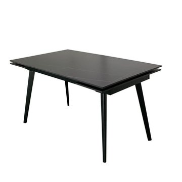 Стол обеденный HUGO LOFTY BLACK 140(200)x82 см