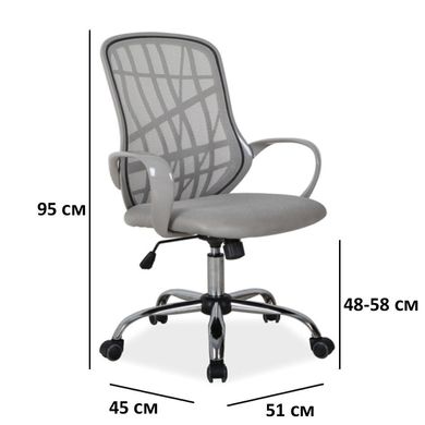 Крісло комп'ютерне Dexter Сірий SIGNAL