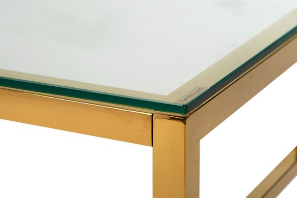Журнальний столик CL-1 120x60 Прозорий / Золото
