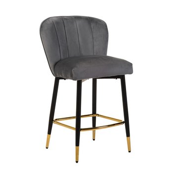Полубарный стул B-126 Velvet Серый