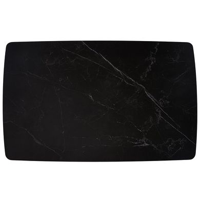 Стіл обідній PALERMO BLACK MARBLE 140(200)x90 см