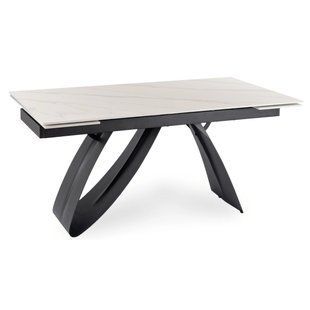 Обідній стіл MEBEL ELITE DEVON 160(220)*90 см Білий