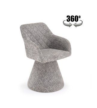 Крісло поворотне HALMAR K-603 сірий, тканина BALTIMORE 19