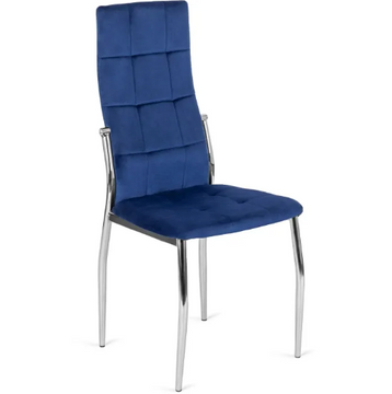 Стілець оксамитовий MEBEL ELITE MOLLY Velvet Темно-синій
