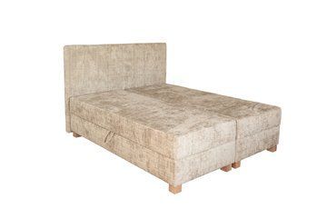 Ліжко HALMAR LARGO з вбудованим матрасом та підйомним механізмом 160x200см бежевий