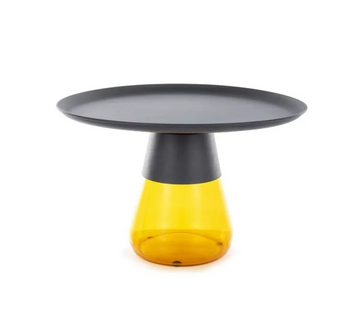 Журнальный столик Tiffany B 70x70 см  Черный/Оранжевый SIGNAL