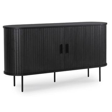 Комод MEBEL ELITE TRISH 140 см Черный