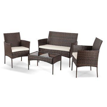 Комплект садовой мебели MEBEL ELITE MISSISIPI Коричневый