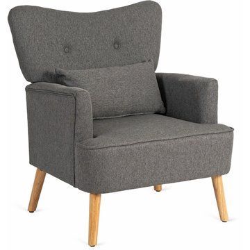 Кресло мягкое MEBEL ELITE BUNNY Темно-серый