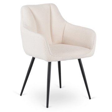 Обідній стілець MEBEL ELITE NAWARA Boucle Кремовий