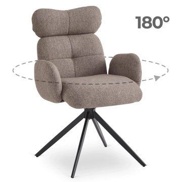 Стул поворотный MEBEL ELITE ALVARO Коричневый