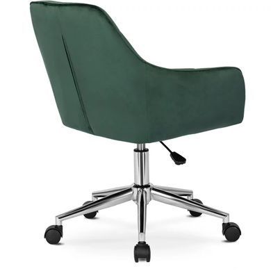 Кресло офисное поворотное бархатный MEBEL ELITE FABIO Velvet Зеленый