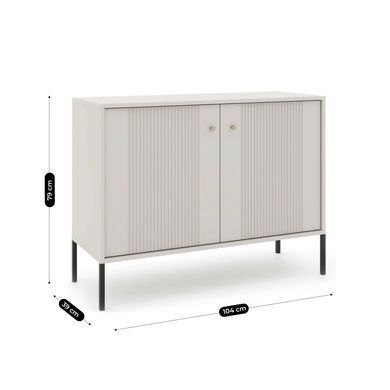 Комод MEBEL ELITE SOFT Кашемир/Золотой