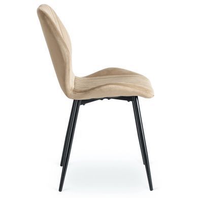 Стул бархатный MEBEL ELITE LILAC Бежевый
