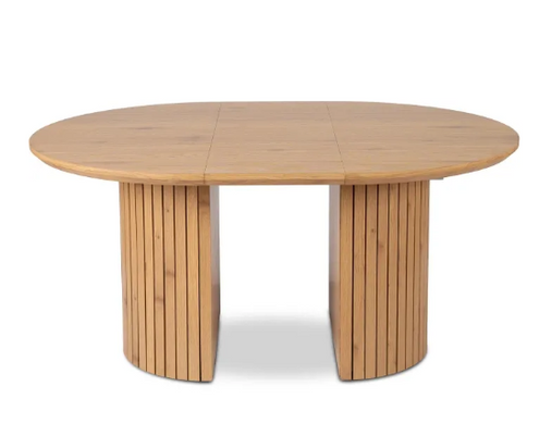 Стіл круглий розкладний MEBEL ELITE CHARLES 120-160х120 см Дуб