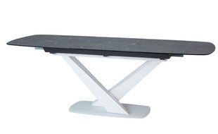 Стіл Cassino II Ceramic Сірий / Білий 160(220)х90 см SIGNAL