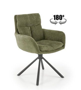 Крісло поворотне K-495 Оливковий HALMAR