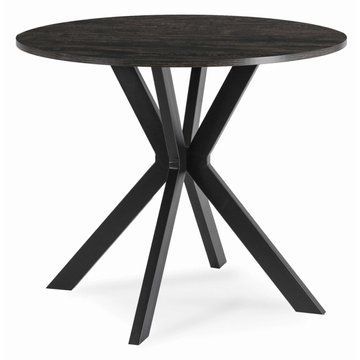 Обідній стіл MEBEL ELITE LAUREN 90 см Чорний