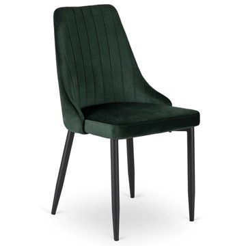 Обідній стілець MEBEL ELITE BARI Welur Зелений
