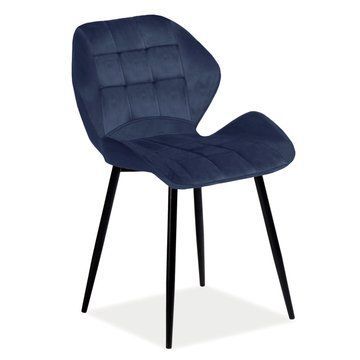 Стул HALS Velvet Синий SIGNAL