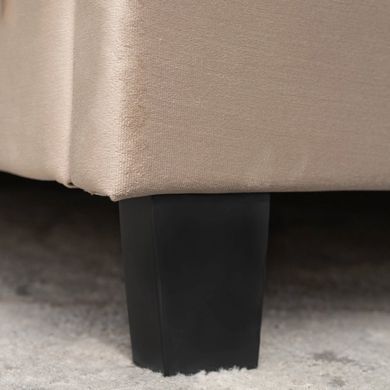 Ліжко MEBEL ELITE QUEEN Welur 160x200 см Бежевий