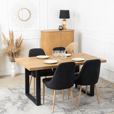Стілець MEBEL ELITE TORINO тканина: Чорний